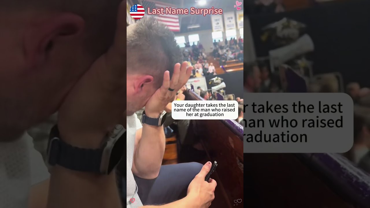 Surprising Step Dad With Last Name Change Fyp Graduation Dadsoftiktok Officialdad Heartwarming