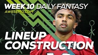 NFL DFS Strategy - Week 10 Lineup Construction - Awesemo.com