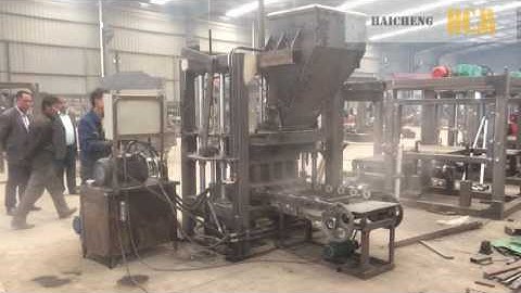 QT4-26 hydraulic block brick making machine working video