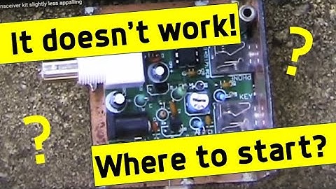 Troubleshooting a Pixie QRP CW transceiver kit