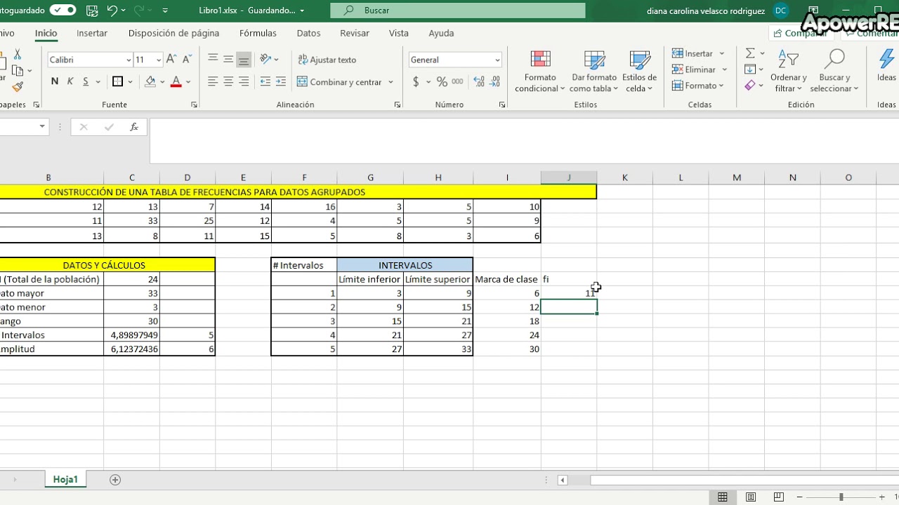 Como Sacar Intervalos De Clase En Excel Variaciones Clase Kulturaupice