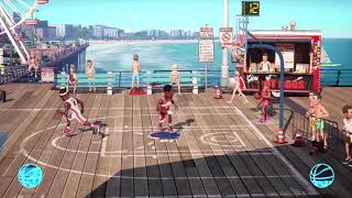 NBA 2K Playground 2 Two on Two LeBron James Dwayne Wade vs Dominique Wilkins Julius Erving