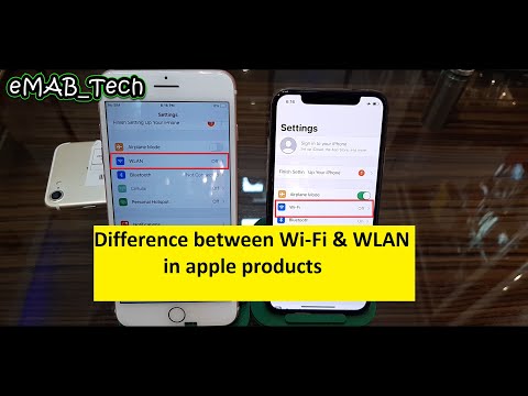Difference between Wi-Fi & WLAN in iPhone