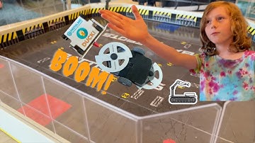 Marion and the new Hexbug Battlebots Duck! and Rotator