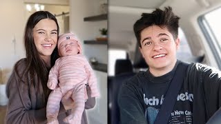 Seeing The New Baby | First Road Trip Alone To Alyssa and Dallin's House