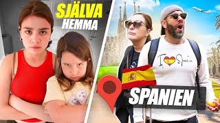 LÄMNAR BARNEN HEMMA och RESER TILL BARCELONA för ÄVENTYR | VLOGG