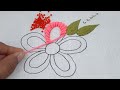hand embroidery, latest Pearl flower design embroidery tutorial#378