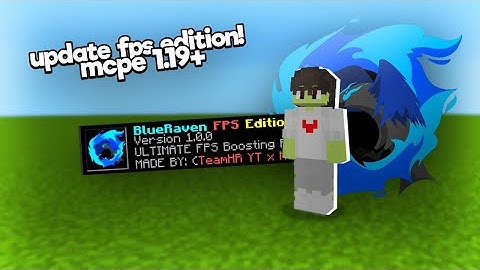 update! blue raven fps edition! ( no particle, 8x textures, more! + ) mcpe 1.19+