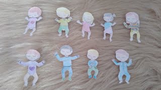 COMO DESENHAR BONECA DE PAPEL - MAMÃE E BEBÊ - ROUPINHAS #dollpaper #mamae  #bebe 