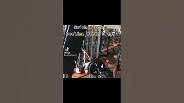 Chest workout: Smith Machine Decline bench press