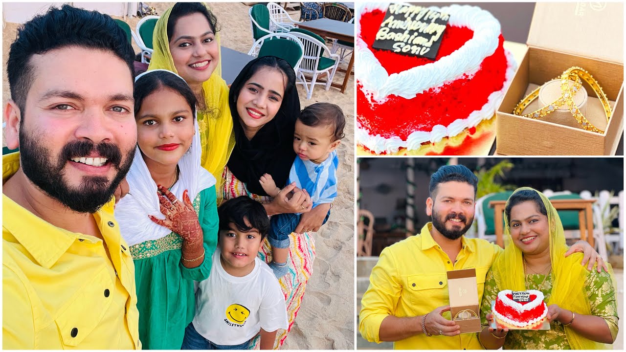 Our 14th Anniversary Celebration In GOA 🎉 🥳 | Suhana | Basheer Bashi | Mashura