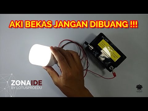 Jangan buang lampu LED yang mati.jadikan lampu emergency 12volt. 