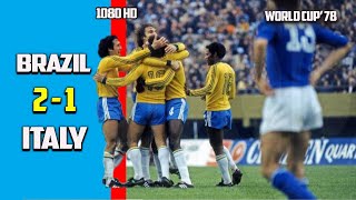 Brazil vs italy 2 - 1 Third place play off Exclusive World Cup 78