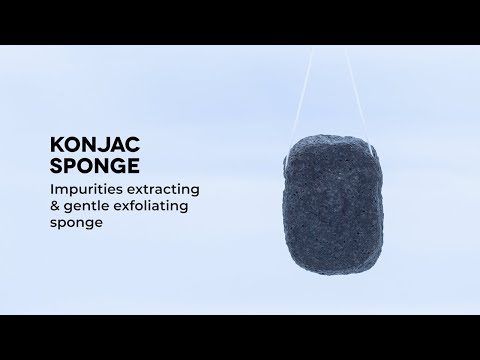 Black Konjac Sponge - Impurities Extracting & Gentle Exfoliating Sponge