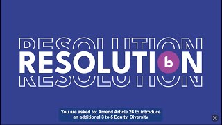 Conference 2024: Resolution B - Introduce new positions to the Student Leadership Team