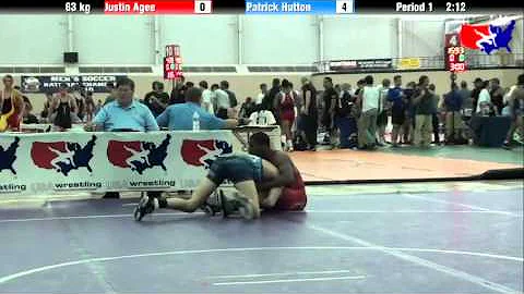 Justin Agee vs. Patrick Hutton at 2013 ASICS Unive...
