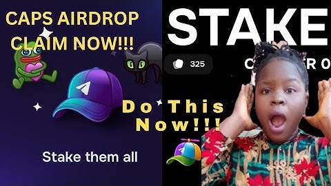 Caps Airdrop Claim || STAKE CapS Now#crypto #airdrop #seo