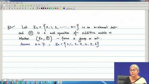 Lecture 50 : Algebraic Structures (Contd.)