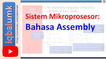 bahasa assembly - sistem mikroprosesor - iqbal elektro umk
