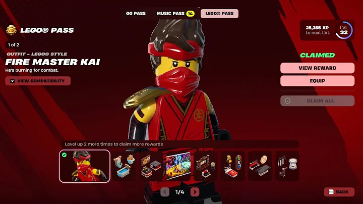 This LEGO FORTNITE NINJAGO Pass is a Ninja's Dream! All Rewards