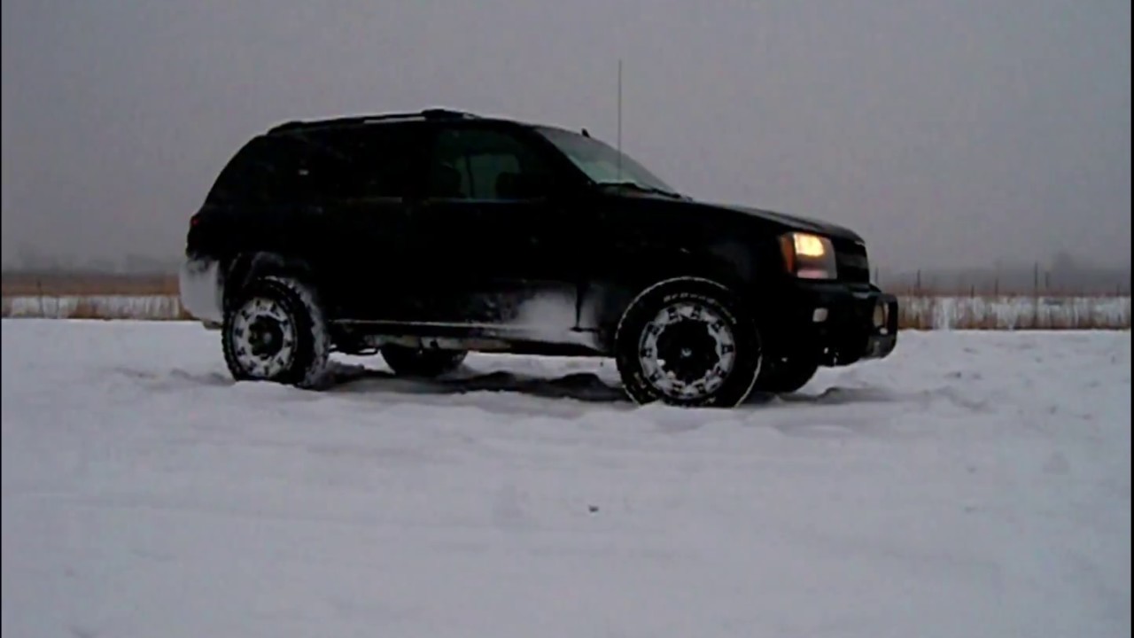 Lifted Chevy Trailblazer Fun in Snow YouTube