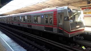 OsakaMetro（大阪メトロ）西中島南方駅で新21系なかもず行き発車シーン（2019年10月5日土曜日）携帯電話で撮影