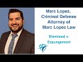 Dismissal v Expungement - Interview with Criminal Attorney, Marc Lopez