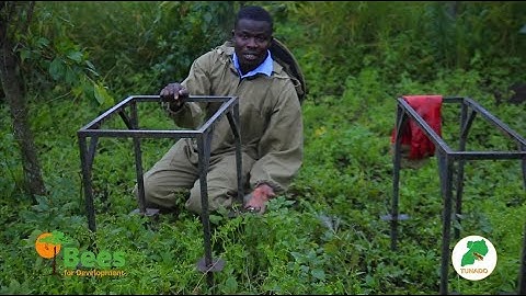 How We Make Simple Metallic Hive Stands To Support Our Top-Bar Hives