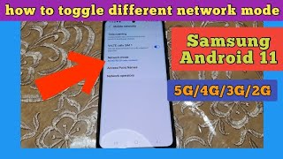 how to change network modes for Samsung Android - switch between 3G/4G/5G screenshot 3