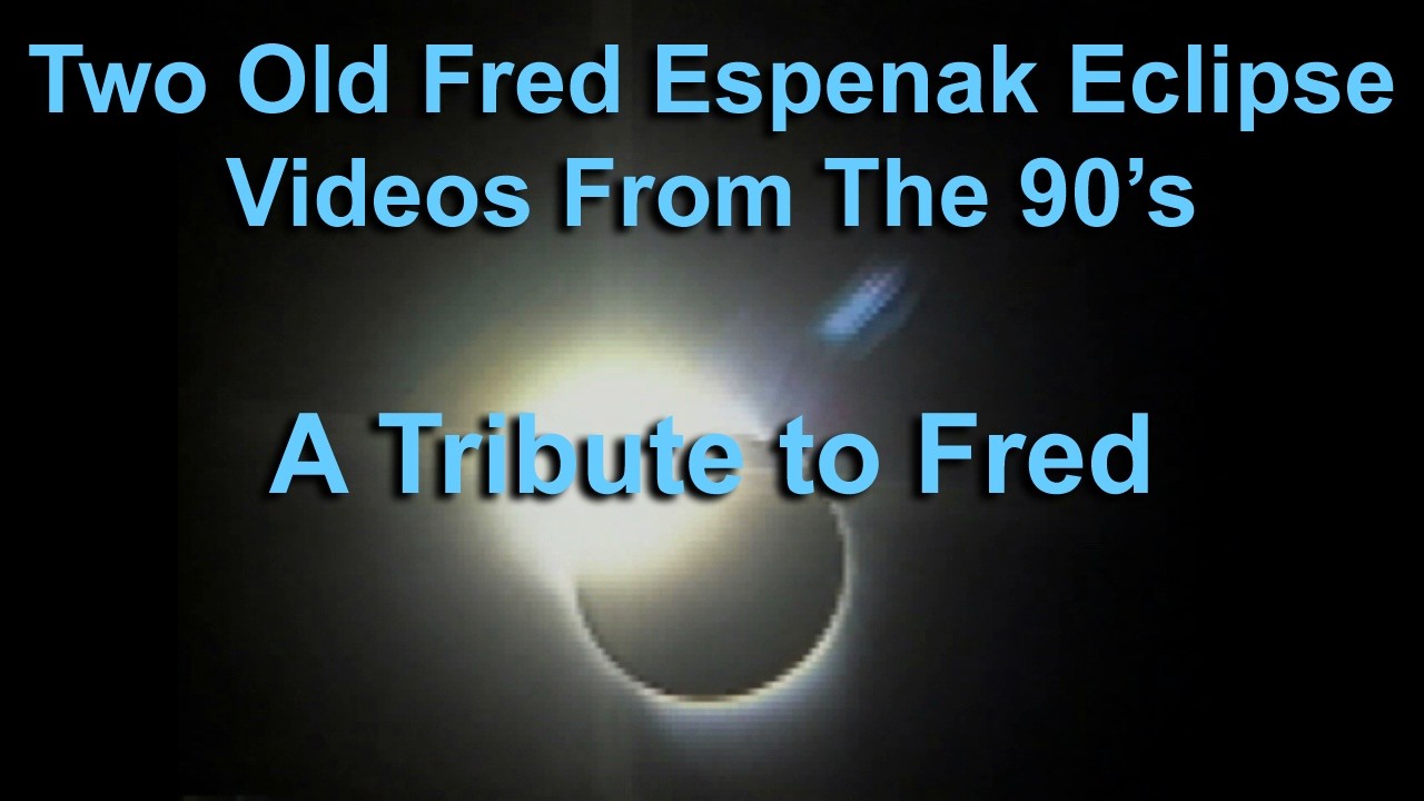 Fred Espenak's Solar Eclipse Photography Techniques