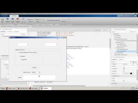 How to design Radio button, check boxes and drop down menu in MATLAB App Designer?