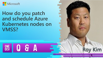 How do you patch and schedule Azure kubernetes nodes on VMSS?