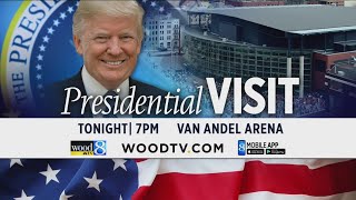 President Trump visits Grand Rapids for campaign rally