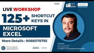 125+ PLUS SHORTCUT KEYS IN MICROSOFT EXCEL | iTAS COMMUNITY CLASSES | ENGLISH