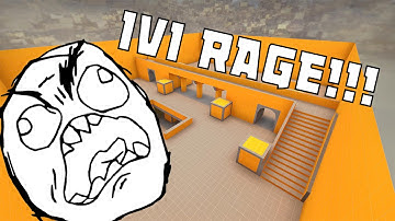 CS:GO - 1v1 RAGING!!