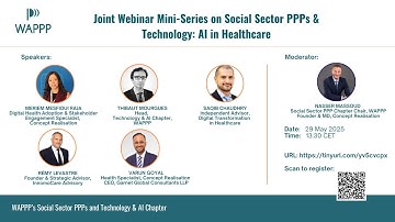 Joint Webinar Mini-Series on Social Sector PPPs & Technology: AI in Healthcare