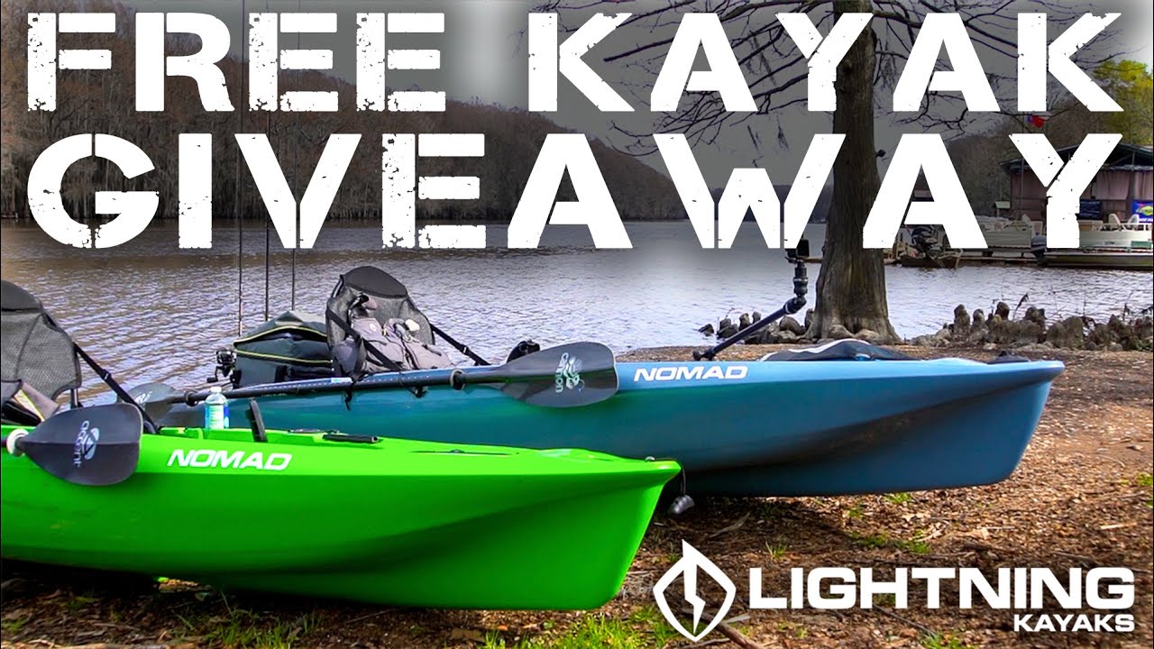 FREE KAYAK GIVEAWAY for my Subscribers! (The Nomad: Pedal Drive Fishing Kayak)