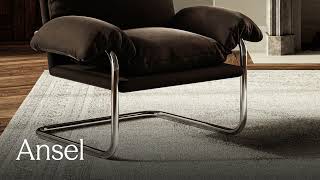 Ansel Performance Velvet Accent Chair