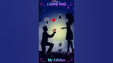 #SA Couple Name Status❤️||Name art Video😍||Whatsapp status💘||2023  #ms_creation243