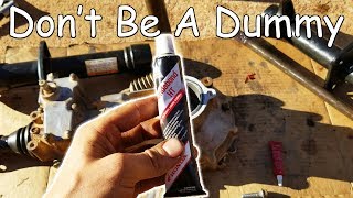 Don't Be A DUMMY With RTV Silicone...