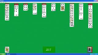 Me Playing Spider Solitaire for Windows XP