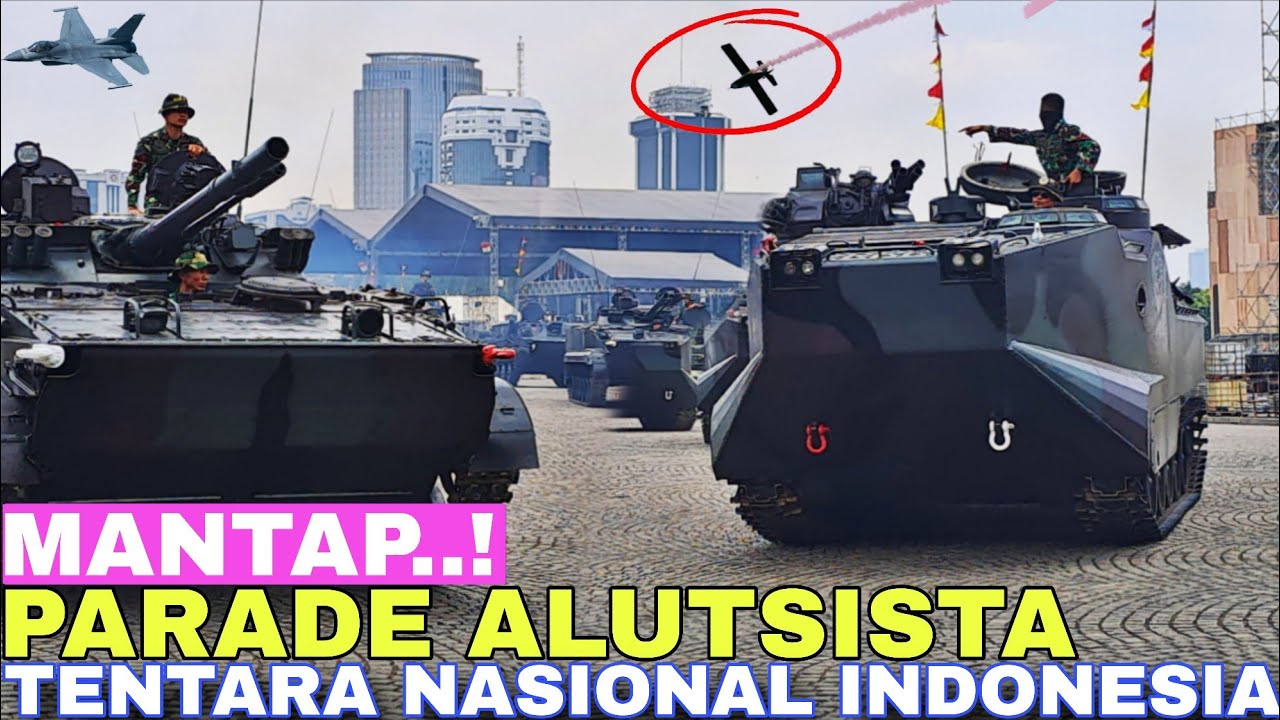 Mantap!Parade Alutsista Tentara Nasional Indonesia Jelang Puncak Hut TNI Ke 80 Silang Monas