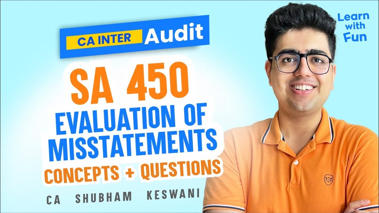 SA 450 Revision | CA Inter Audit | CA Shubham Keswani (AIR 8) - YouTube