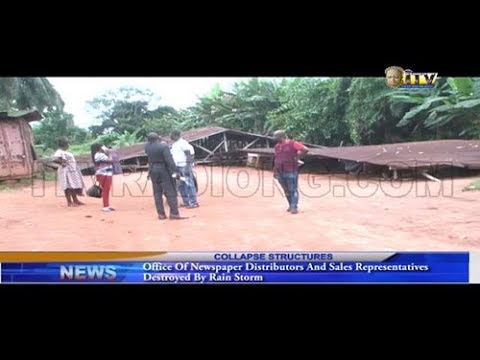 benin city to lagos flight Office of Newspaper Distributors destroyed by rain storm