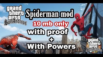 10mb Spiderman Mod For Gta San Andreas Android | Spiderman mod to Gta SA in android free |