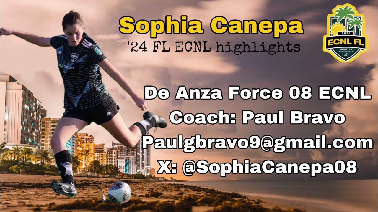 Sophia Canepa ECNL Florida Winter Showcase 2025 YouTube