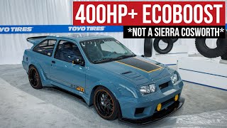 Modernized "Ford Sierra Cosworth" with a 2.3L Ford Ecoboost Crate Motor