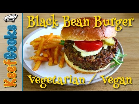 Spicy Black Bean Veggie Vegan Burger