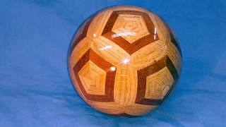 Wood Turning Segmented Sphere or Soccer Ball