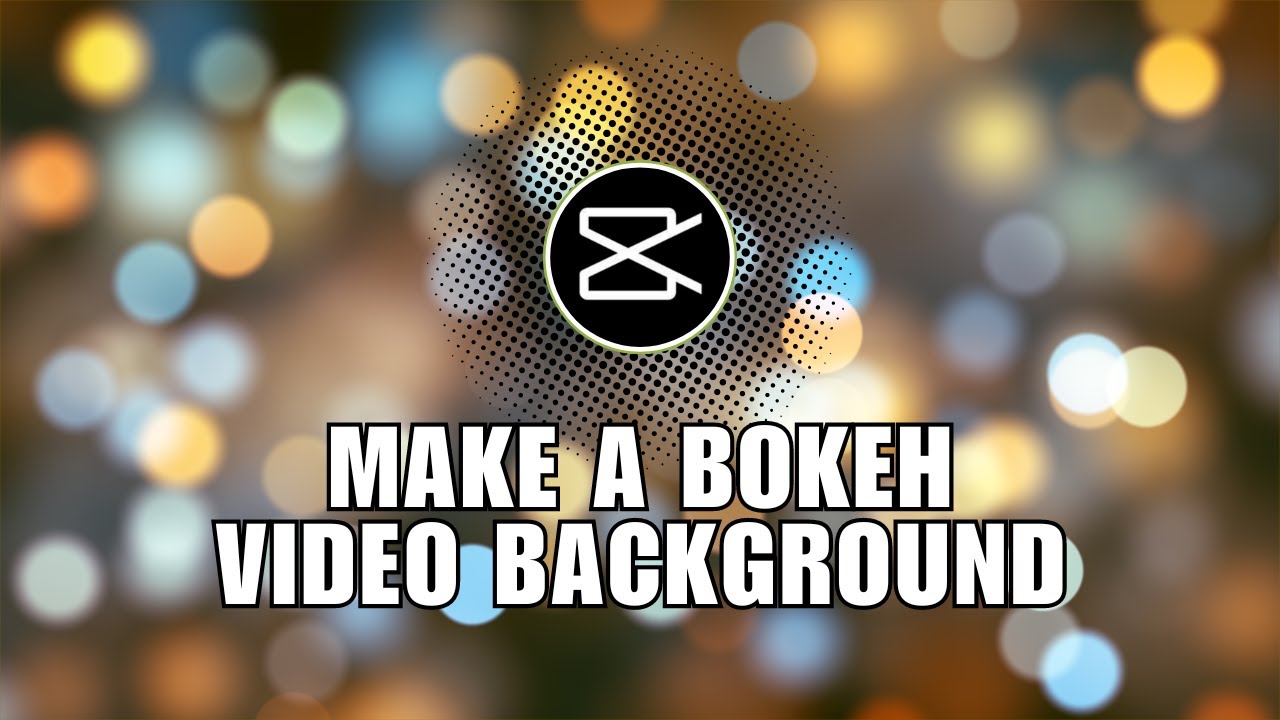 Simple Tutorial How to Make a Bokeh Video Background in CapCut - YouTube